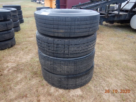 (4) 315/80R22.5 TIRES