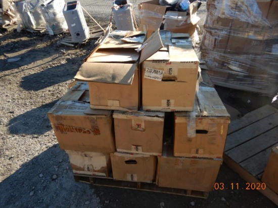 (6) PALLETS WITH PARAGON FUEL PUMPS, (USED)