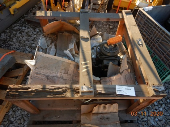 PALLET WITH HYDRAULIC POWER PACK,  110 VOLT WITH REMOTE