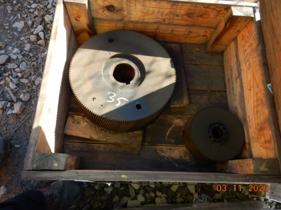 CRATE WITH LARGE GEARS