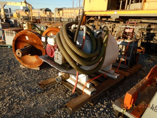 MOBILE TOILET TANK WITH PUMP,  HONDA GAS ENGINE