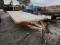 FLATBED TRAILER,  20', BALL HITCH, SPRING RIDE, ELECTRIC BRAKES S# N/A