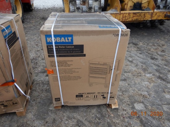 KOBALT 6 DRAWER ROLLER TOOL CABINET,  **NEW/UNUSED**