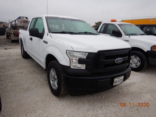 2016 FORD F150XL PICKUP TRUCK, 258,414 MILES  2WD, EXTENDED CAB, GAS ENGINE