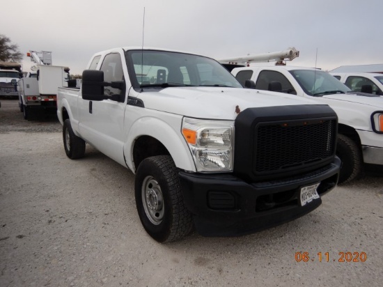 2013 FORD F250 PICKUP TRUCK, 259K+ MILES  4X4, EXTENDED CAB, 6.2L GAS, A/T,