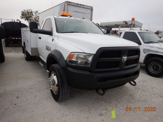 2014 DODGE 5500 UTILITY TRUCK, 211,217+ mi,  2-WD, 6.7L CUMMINS DIESEL, AUT