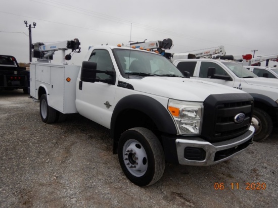 2011 FORD F-550 XL MECHANICS TRUCK, 46,215+ mi,  4 X 4, 6.7L POWERSTROKE DI