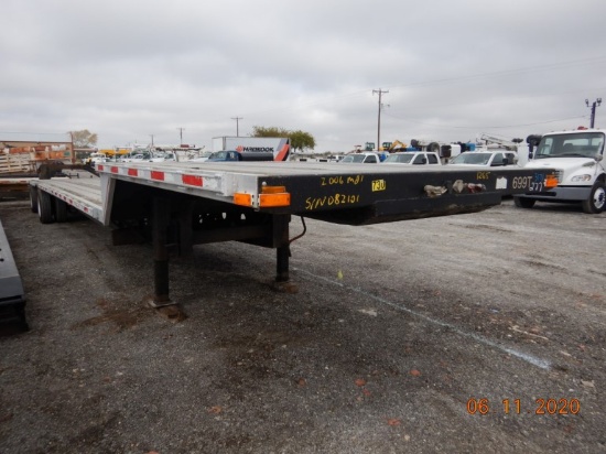 2007 TRANSCRAFT DTL 2100 COMBO STEPDECK TRAILER,  53', SPREAD AXLE, AIR RID