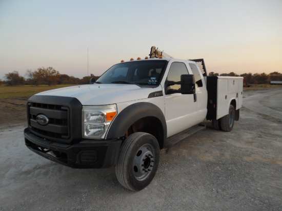 2012 FORD F-450 XL MECHANICS TRUCK, 94,474+ mi,  EXTENDED CAB, 2-WD, 6.8L G