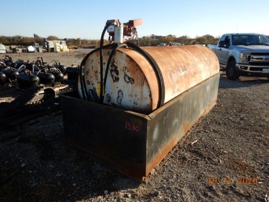 FUEL TANK,  1,000-GAL, WITH PUMP AND CONTAINMENT