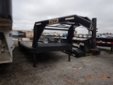 2017 TIGER FLATBED/LOWBOY GOOSENECK TRAILER,  24', TANDEM AXLE, , 21' DECK,