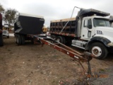 2000 SEI DUMP PUP TRAILER,  12', SPRING SUSPENSION, 24.5 HUB PILOT WHEELS,