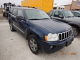 2005 JEEP GRAND CHEROKEE SUV, 208,150 MILES  5.7L GAS, A/T, 4X4, A/C, P/S,