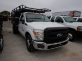 2011 FORD F350XL FLATBED PICKUP TRUCK, 168,743 MILES  2WD, 6.7L POWERSTROKE