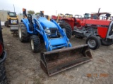 2005 NEW HOLLAND TC35A WHEEL TRACTOR, 1170 hrs  4WD, FRONT END LOADER, PTO,