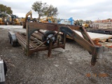 LOWBOY EQUIPMENT TRAILER,  16', GOOSENECK, RAMPS