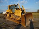 2008 CATERPILLAR D6T XL DOZER, 9,629+ hrs  CAB, AC, SEMI-U BLADE WITH TILT,