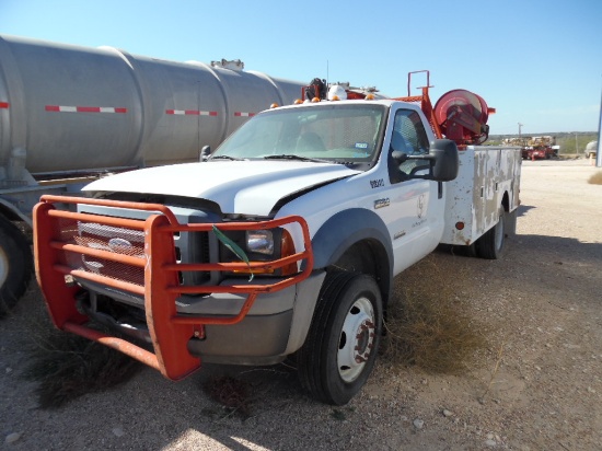 2006 FORD F-450 MEDIUM DUTY WRECKER, 104,124+ mi,  2-WD, 6.0 LITRE POWERSTR