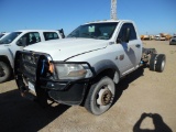 2012 DODGE 5500 CAB & CHASSIS, 130,047+ mi,  2-WD, 6.7 LITRE CUMMINS DIESEL