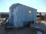 1998 GREGORY DOGHOUSE TRAILER,  BUMPER PULL, TANDEM AXLE, MISSING (2) TIRES