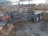 1997 SHOPMADE BOP TRAILER,  BUMPER PULL, 5' X 10', TANDEM AXLE  (LOCATION 1