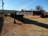 2005 SHOPMADE OILFIELD FLOAT TRAILER,  RIGID NECK, 45', TANDEM AXLE, SPRING