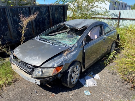 2007 HONDA CIVIC CAR,  GAS, AUTOMATIC (NO KEYS) S# 2HGFG12657H573464