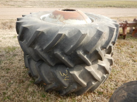 SET OF 20.8R-38 DUAL TIRES