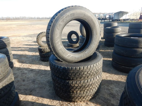 (4) 11R24.5 ORIGINAL TIRES TIRES