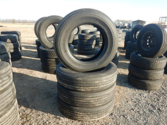 (4) 11R24.5 ORIGINAL HWY TIRES