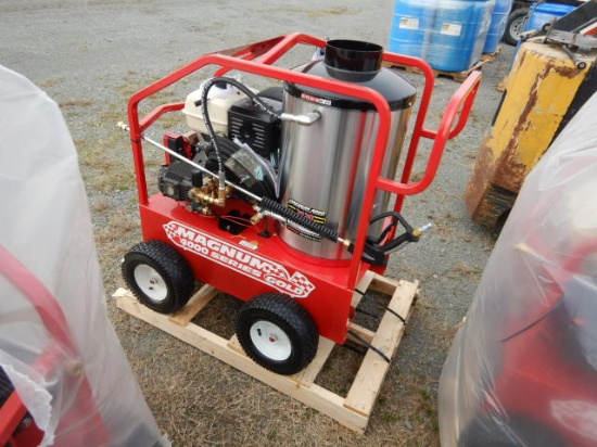 MAGNUM 4000 GOLD PRESSURE WASHER,  HOT WATER, HONDA GAS, DIESEL BURNER S# 2