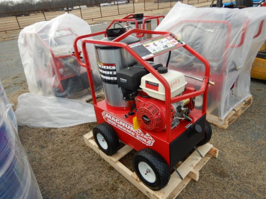 MAGNUM 4000 GOLD PRESSURE WASHER,  HOT WATER, HONDA GAS, DIESEL BURNER S# 2