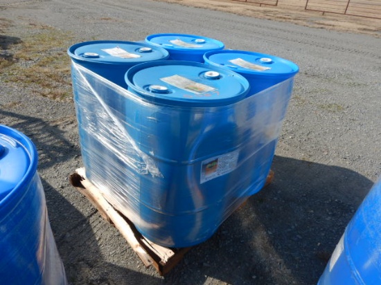 PALLET WITH (4) 55-GAL DRUMS OF JUBILEE CLEANER DEGREASER