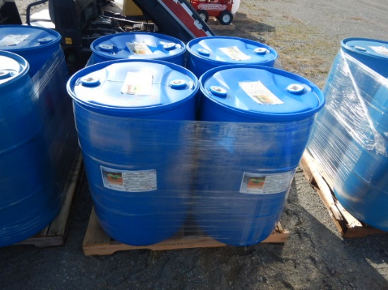 PALLET WITH (4) 55-GAL DRUMS OF JUBILEE CLEANER DEGREASER