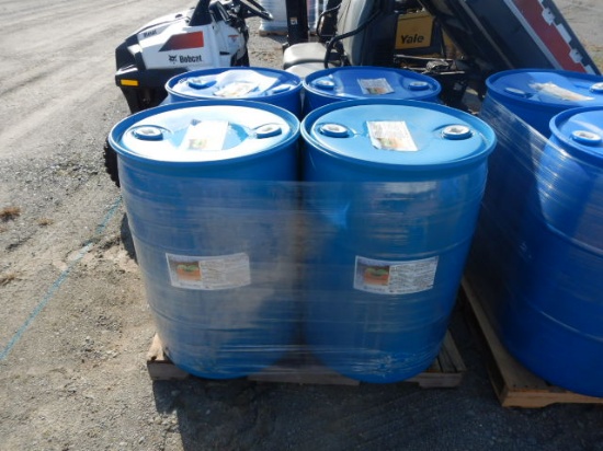 PALLET WITH (4) 55-GAL DRUMS OF JUBILEE CLEANER DEGREASER