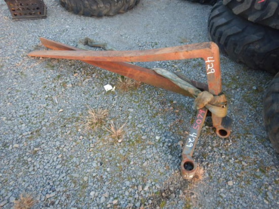 SET OF FORKLIFT FORKS,  6' X 6"