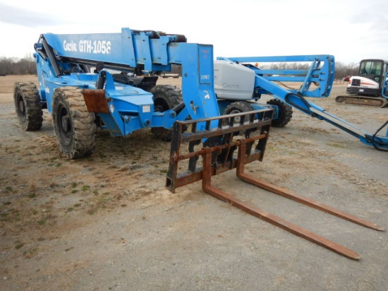 2014 GENIE GTH1056 TELESCOPIC FORKLIFT, 2,250+ hrs,  4 X 4 X 4, 10,000-LB C