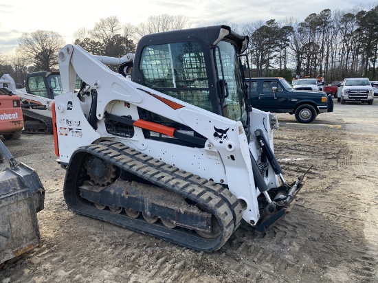 2018 BOBCAT T770 SKID STEER LOADER, 798+ hrs,  RUBBER TRACKS, CAB, AC, A71,