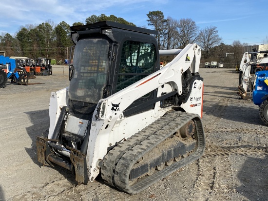 2016 BOBCAT T770 SKID STEER LOADER, 1,602+ hrs,  RUBBER TRACKS, CAB, AC, A9
