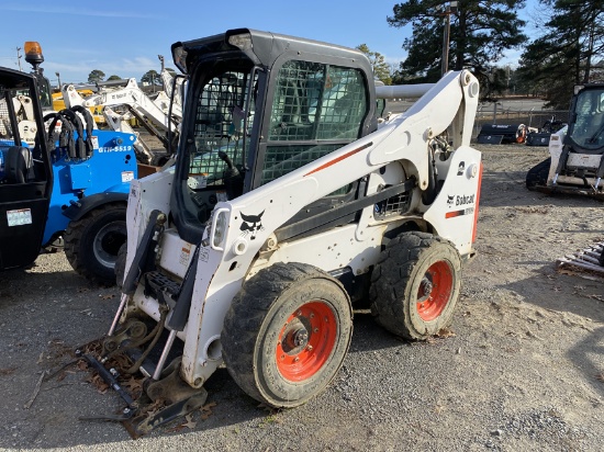 2016 BOBCAT S750 SKID STEER LOADER, 2,000+ hrs,  CAB, AC, DOOR MISSING, A91