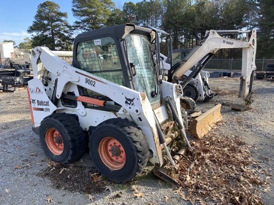 2012 BOBCAT S650 SKID STEER LOADER, n/a+ hrs,  CAB, AC, AUXILIARY HYDRAULIC