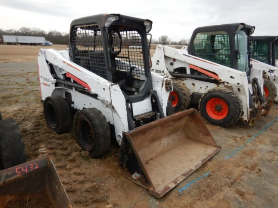 2015 BOBCAT S510 SKID STEER LOADER, 3,297+ hrs,  OPEN ROPS CAGE, QUICK TACH