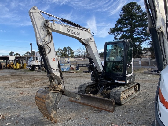 2016 BOBCAT E63 MINI EXCAVATOR, BUCKET HAS BEEN REMOVED... WILL NOT COME WITH BUCKET,
