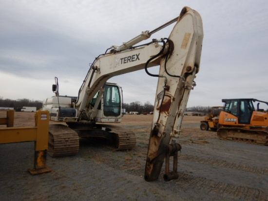 TEREX TXC225-2 EXCAVATOR, 7,903+ hrs,  CAB, AC, 32" TRACKS, NO BUCKET S# DH