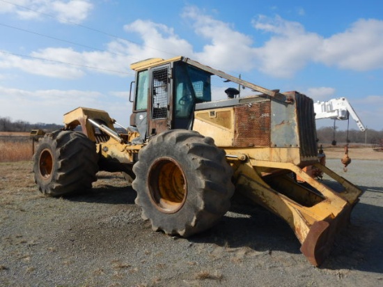 JOHN DEERE 648G GRAPPLE SKIDDER LOADER, 1,888+ hrs  ARTICULATED, CAB, AC, S
