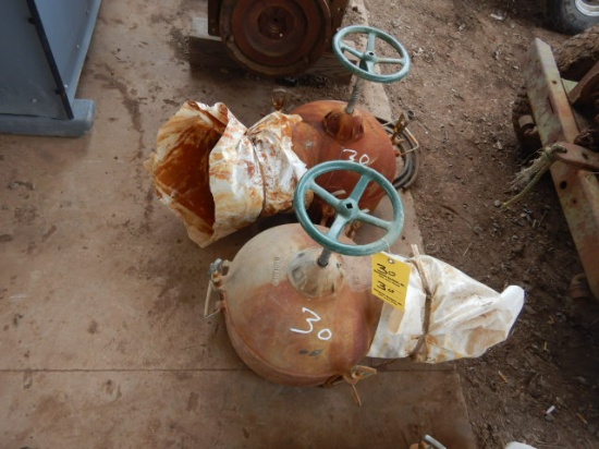 (2) 12" WATER VALVES