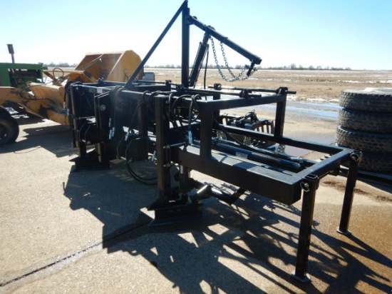 AG SPRAY POLY PIPE MACHINE, HYDRAULIC PIPE LIFT,  (2) PIPE TRAYS, PIPE RETR