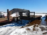 2004 CUSTOM BUILT GOOSENECK TRAILER  25FT = 5 FT DOVETAIL, TANDEM AXLE, FOL