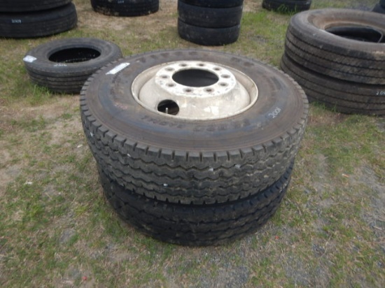 (2) 275/70R22.5 TIRES