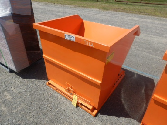 2020 GREAT BEAR SELF DUMPING HOPPER,  1-CUYD. W/ FORLIFT POCKETS